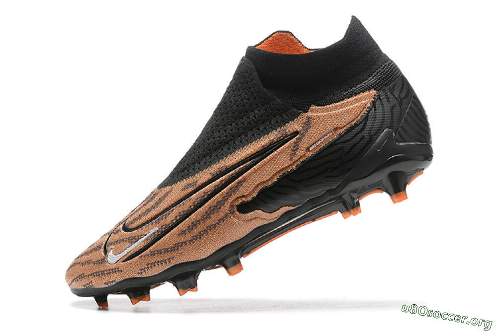 Nike Phantom GX Elite DF AG Football Boots - Brown/Black 7