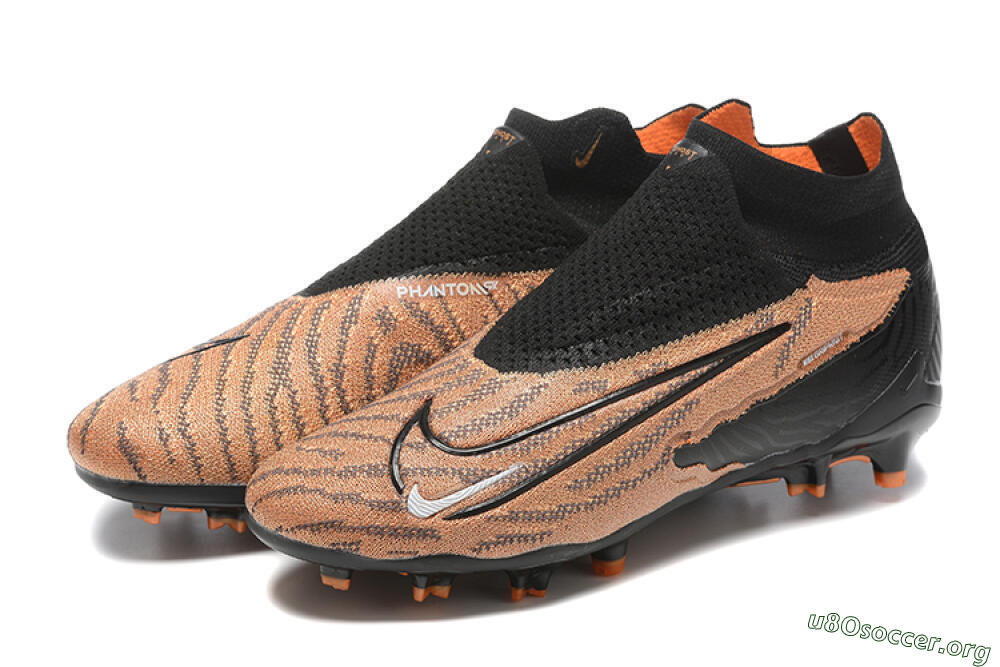 Nike Phantom GX Elite DF AG Football Boots - Brown/Black 9