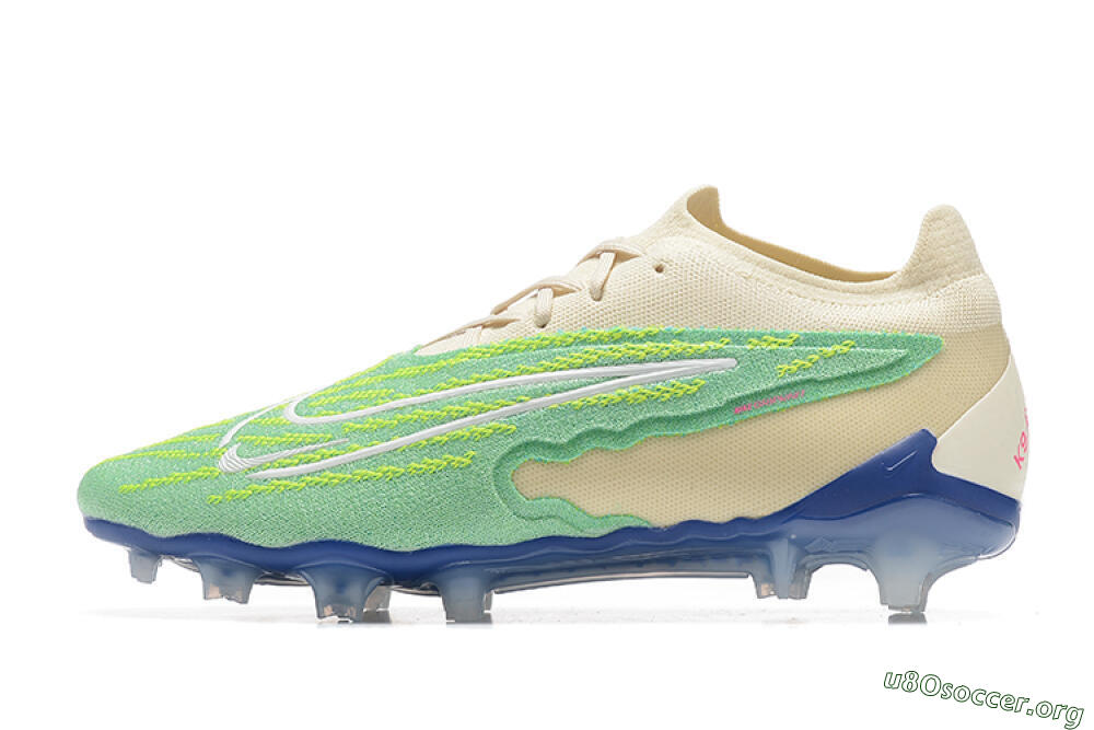 Nike Phantom GX Elite FG Football Boots - Green/Beige 3