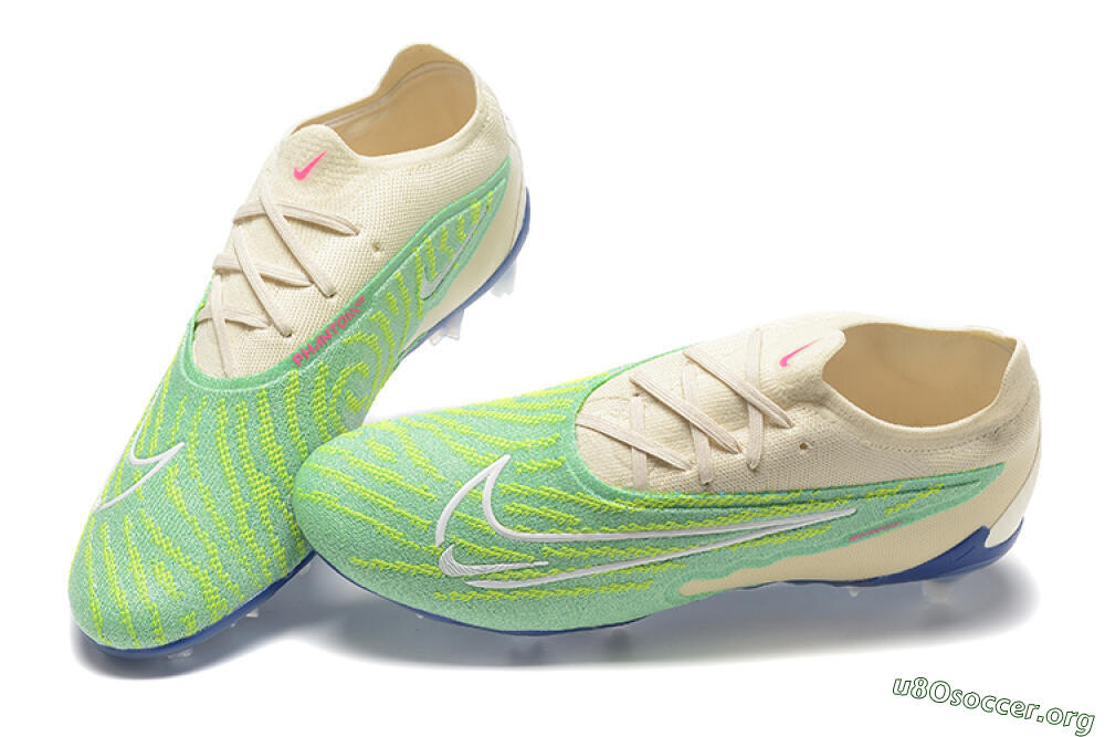Nike Phantom GX Elite FG Football Boots - Green/Beige 5