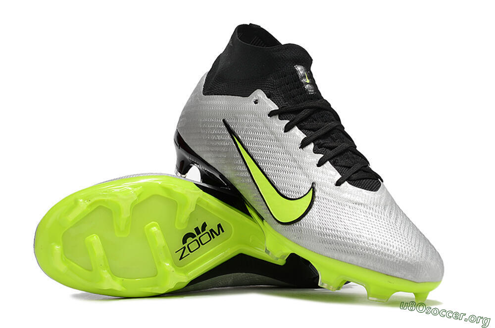 Nike Air Zoom Mercurial Superfly 9 Elite FG Football Boots - Grey/Yellow/Black 0