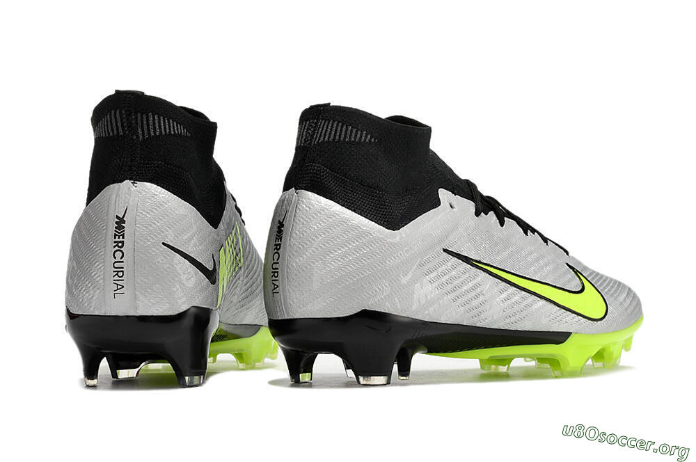 Nike Air Zoom Mercurial Superfly 9 Elite FG Football Boots - Grey/Yellow/Black 6