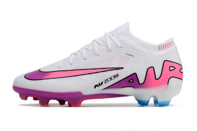 Nike Air Zoom Mercurial Vapor 15 Elite FG Football Boots - White/Pink/Purple