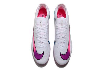 Nike Air Zoom Mercurial Vapor 15 Elite FG Football Boots - White/Pink/Purple