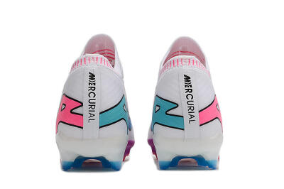 Nike Air Zoom Mercurial Vapor 15 Elite FG Football Boots - White/Pink/Purple