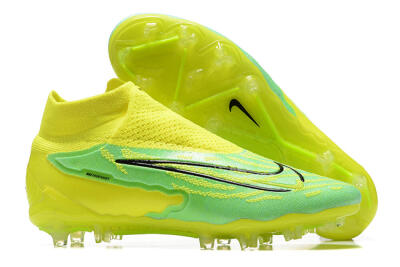 Nike Phantom GX Elite DF Link FG Football Boots - Yellow/Green/Black