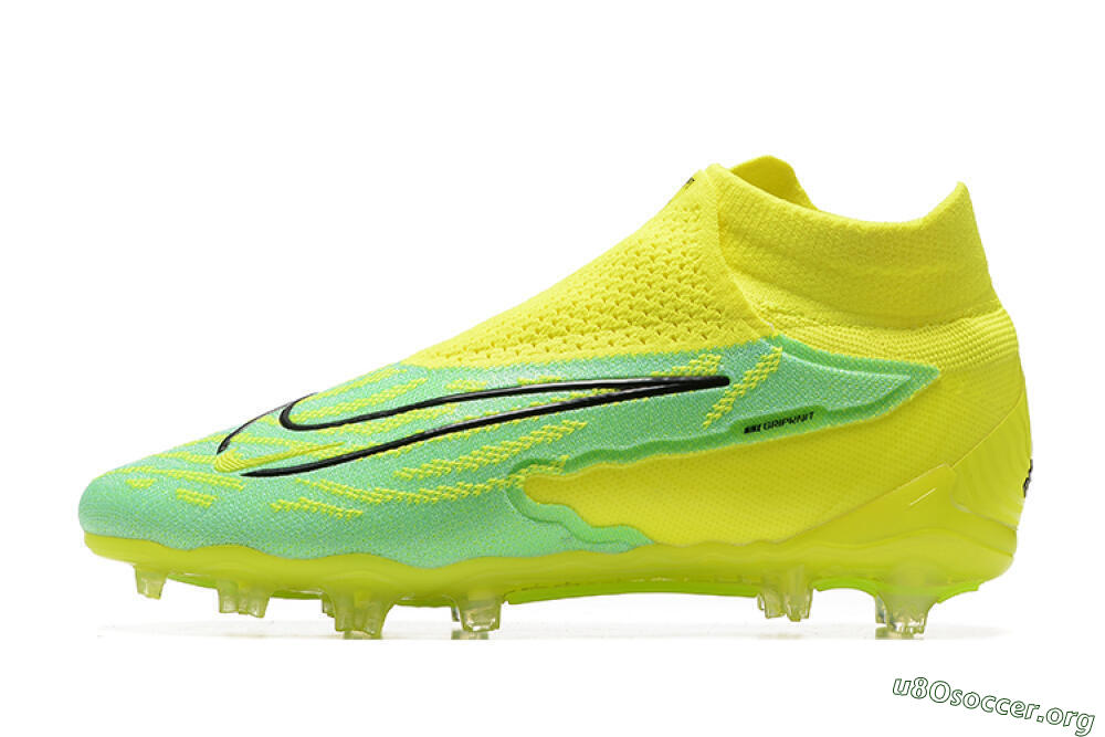 Nike Phantom GX Elite DF Link FG Football Boots - Yellow/Green/Black 3