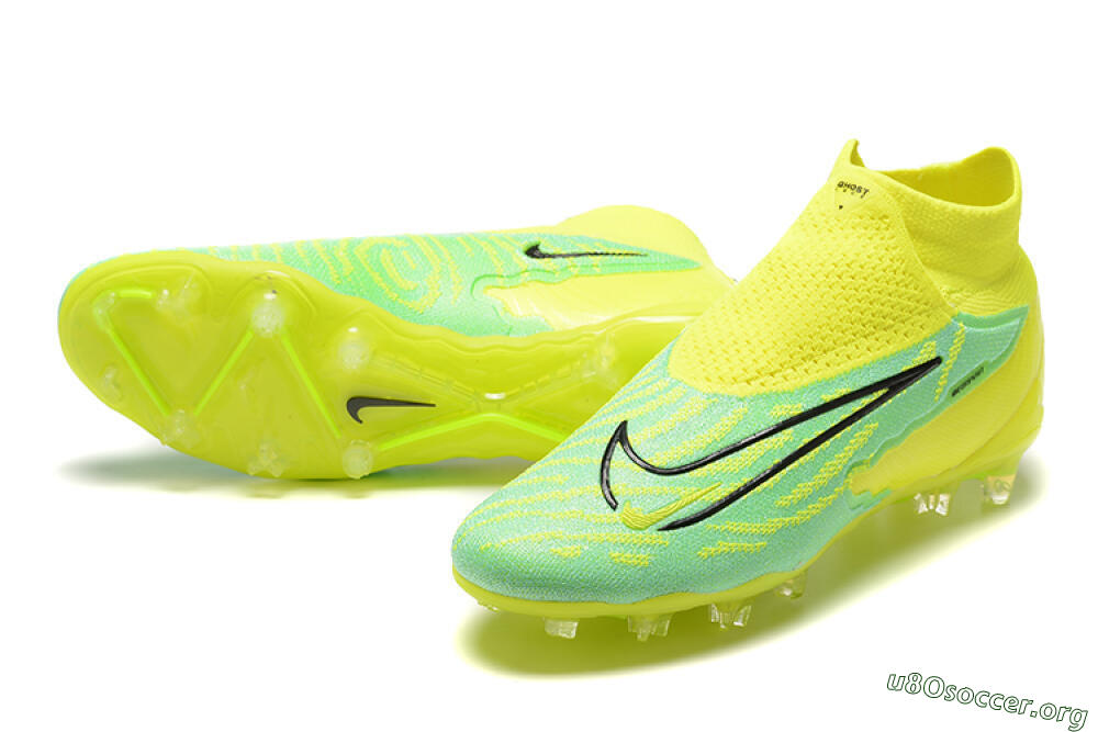 Nike Phantom GX Elite DF Link FG Football Boots - Yellow/Green/Black 0