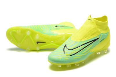 Nike Phantom GX Elite DF Link FG Football Boots - Yellow/Green/Black