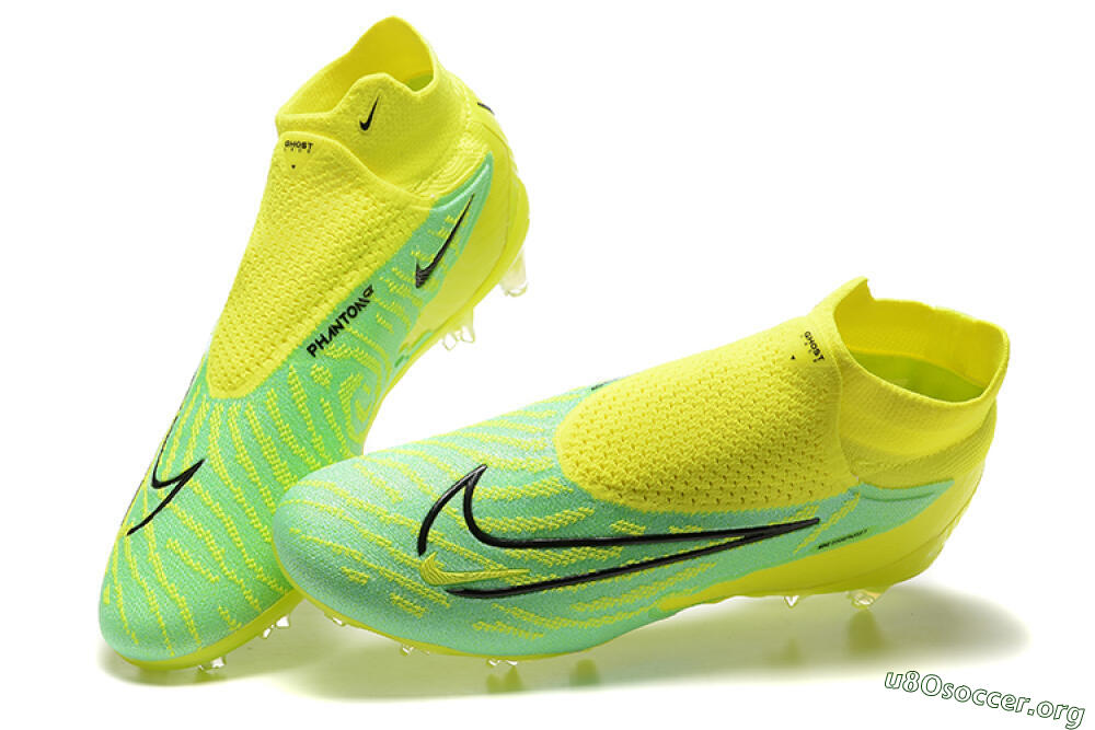 Nike Phantom GX Elite DF Link FG Football Boots - Yellow/Green/Black 5