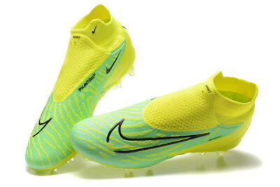Nike Phantom GX Elite DF Link FG Football Boots - Yellow/Green/Black