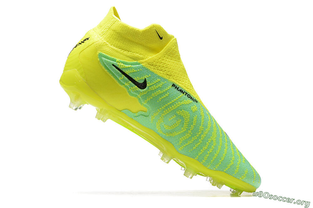 Nike Phantom GX Elite DF Link FG Football Boots - Yellow/Green/Black 6