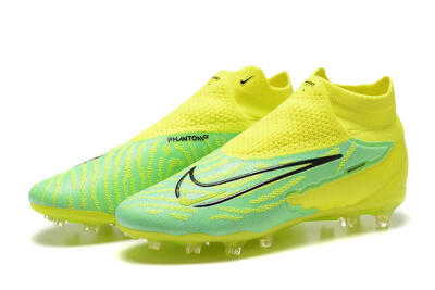 Nike Phantom GX Elite DF Link FG Football Boots - Yellow/Green/Black