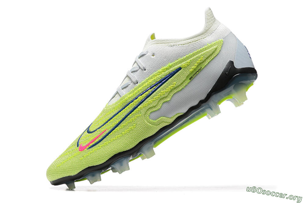 Nike Phantom GX Elite FG Football Boots - Green/White/Blue 7