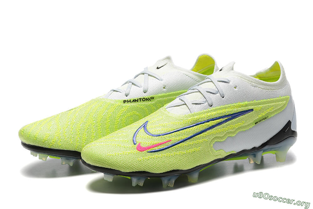 Nike Phantom GX Elite FG Football Boots - Green/White/Blue 9