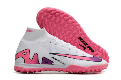 Nike Mercurial Superfly 9 Elite TF Football Shoes - White/Pink
