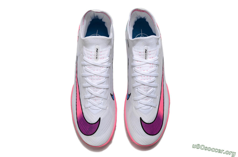 Nike Mercurial Superfly 9 Elite TF Football Shoes - White/Pink 4