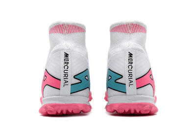 Nike Mercurial Superfly 9 Elite TF Football Shoes - White/Pink
