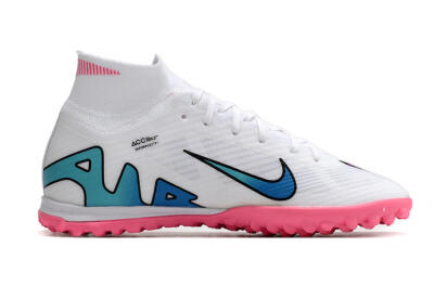 Nike Mercurial Superfly 9 Elite TF Football Shoes - White/Pink
