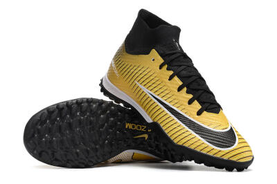 Nike Mercurial Superfly 9 Elite TF Football Shoes - Gold/Black/Silver