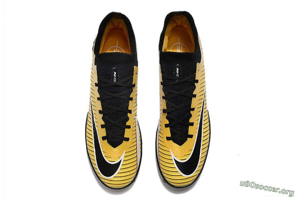 Nike Mercurial Superfly 9 Elite TF Football Shoes - Gold/Black/Silver 4