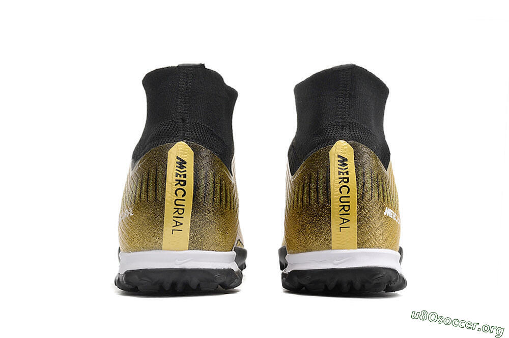 Nike Mercurial Superfly 9 Elite TF Football Shoes - Gold/Black/Silver 5