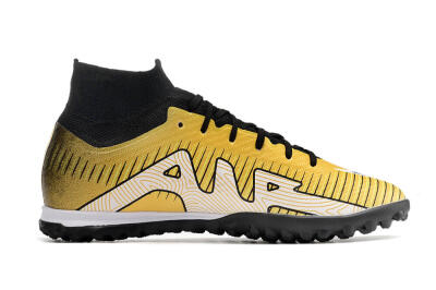 Nike Mercurial Superfly 9 Elite TF Football Shoes - Gold/Black/Silver