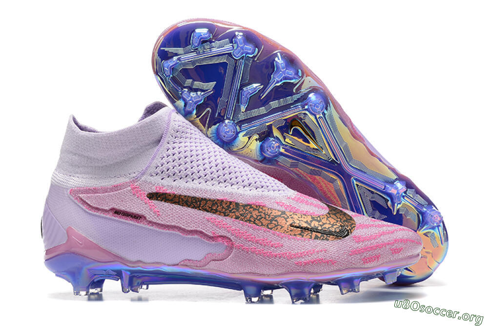 Nike Phantom GX Elite DF FG Football Boots - Pink/Purple 2