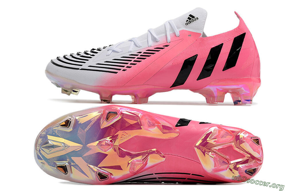 Adidas Predator Edge.1 FG Football Boots - White/Pink/Black 1
