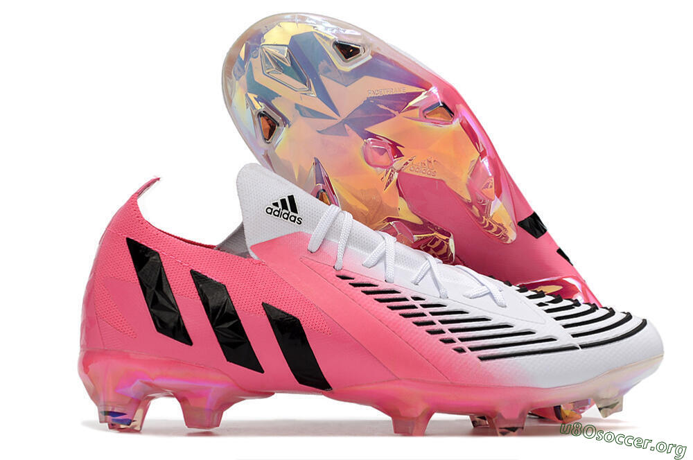 Adidas Predator Edge.1 FG Football Boots - White/Pink/Black 2