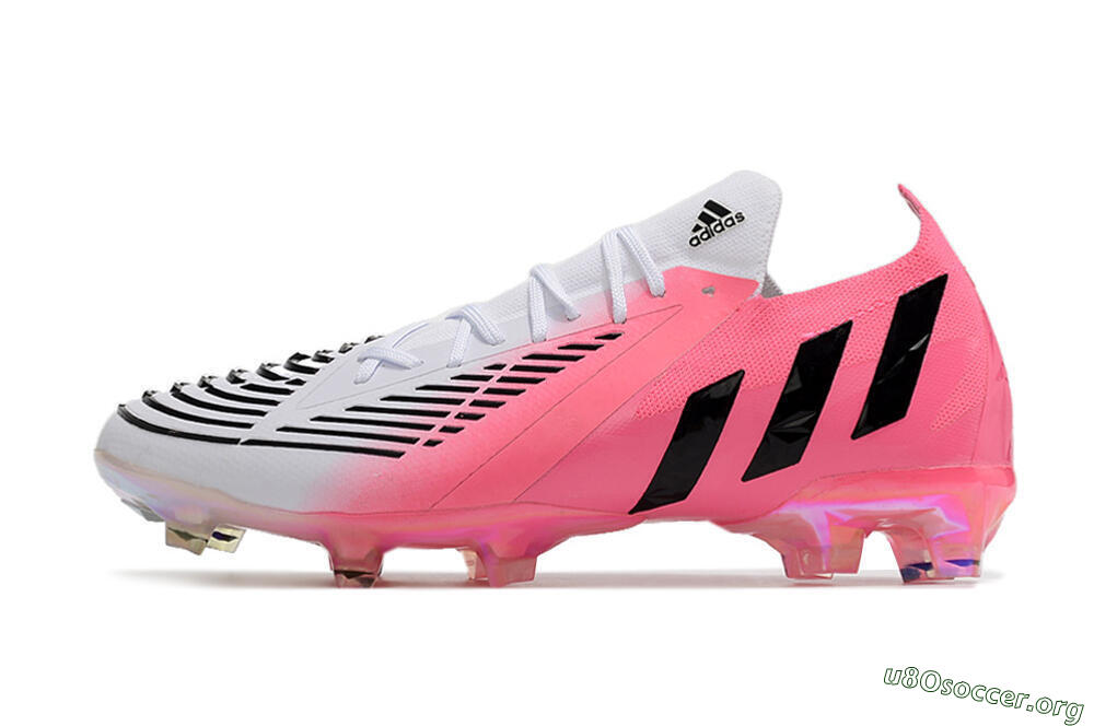 Adidas Predator Edge.1 FG Football Boots - White/Pink/Black 3