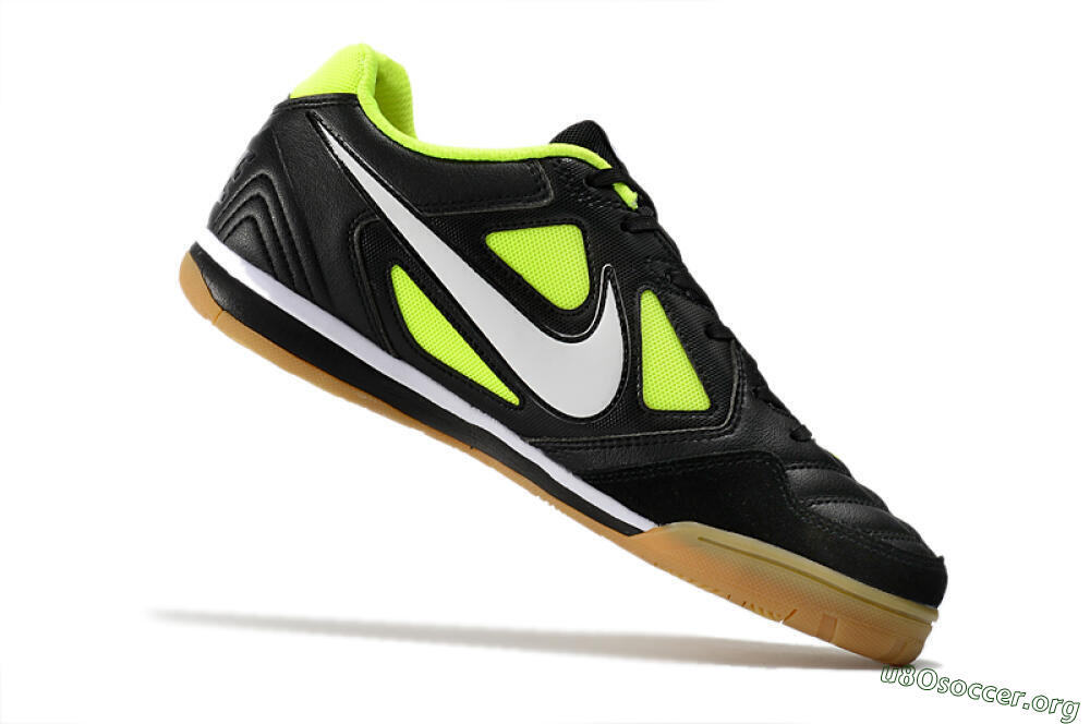 Nike SB Gato IC Football Shoes - Black/Green/White 4
