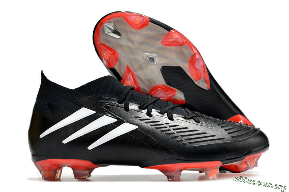 Adidas Predator Edge.1 FG Football Boots - Black/White 2