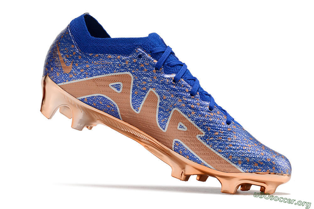 Nike Air Zoom Mercurial Vapor 15 Elite FG Football Boots - Blue/Gold/Silver 4