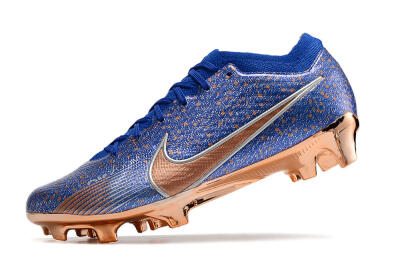 Nike Air Zoom Mercurial Vapor 15 Elite FG Football Boots - Blue/Gold/Silver