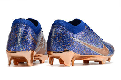 Nike Air Zoom Mercurial Vapor 15 Elite FG Football Boots - Blue/Gold/Silver