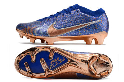 Nike Air Zoom Mercurial Vapor 15 Elite FG Football Boots - Blue/Gold/Silver
