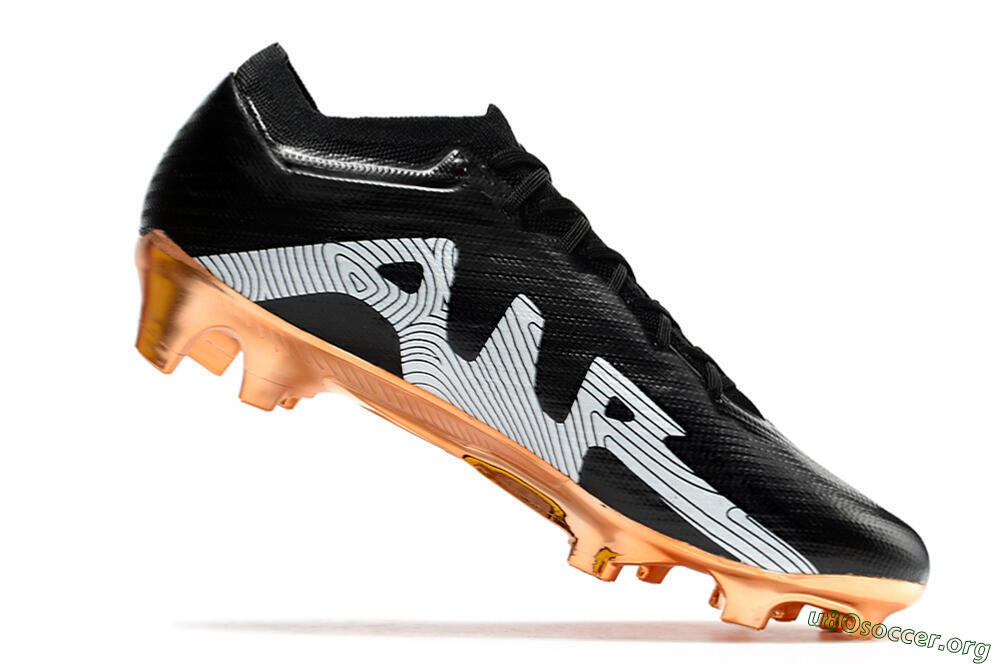 Nike Air Zoom Mercurial Vapor 15 Elite FG Football Boots - Black/Gold 4