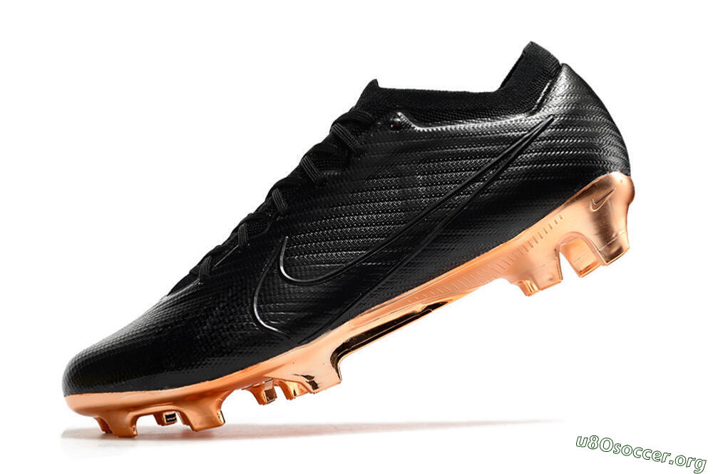 Nike Air Zoom Mercurial Vapor 15 Elite FG Football Boots - Black/Gold 5