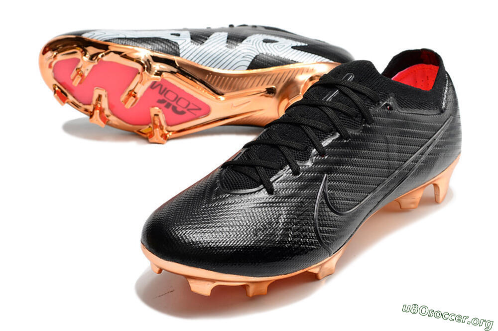 Nike Air Zoom Mercurial Vapor 15 Elite FG Football Boots - Black/Gold 0