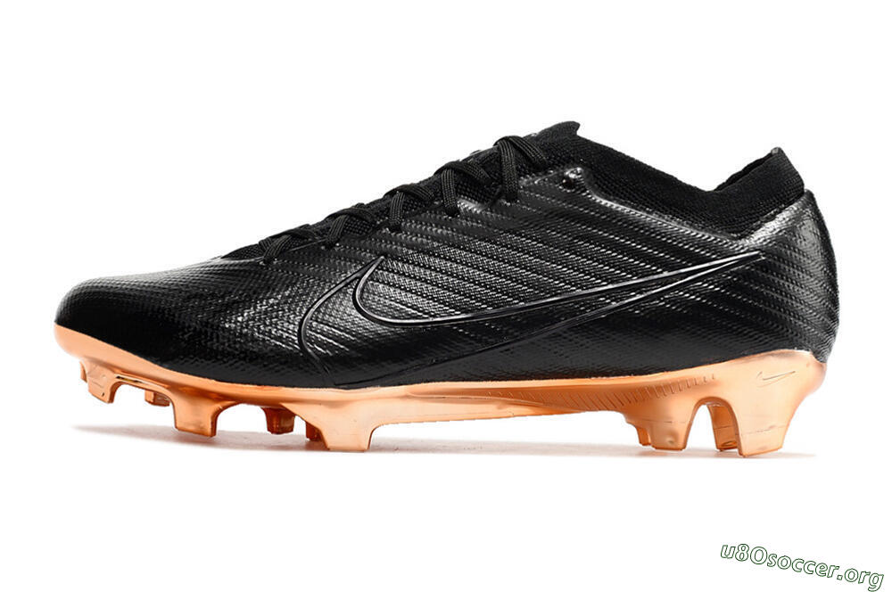 Nike Air Zoom Mercurial Vapor 15 Elite FG Football Boots - Black/Gold 3