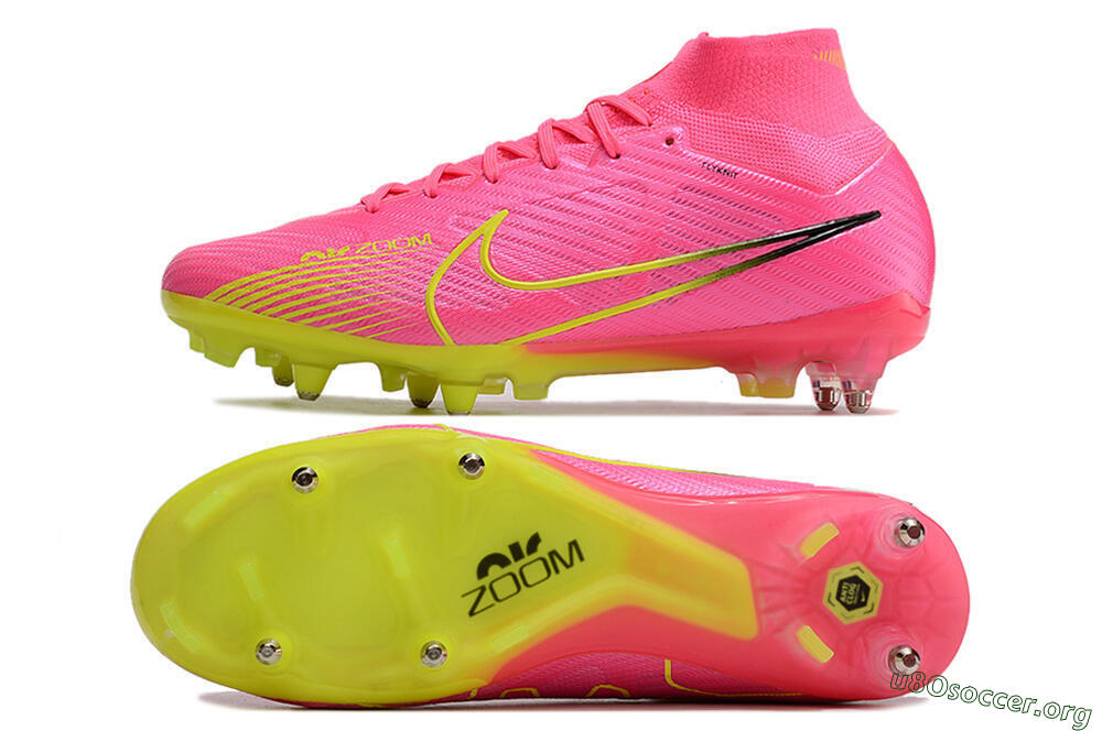 Nike Air Zoom Mercurial Superfly 9 Elite SG Football Boots - Pink/Green/Black 1