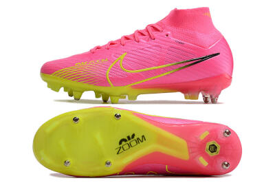 Nike Air Zoom Mercurial Superfly 9 Elite SG Football Boots - Pink/Green/Black