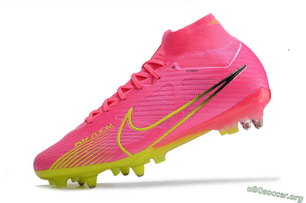 Nike Air Zoom Mercurial Superfly 9 Elite SG Football Boots - Pink/Green/Black 5