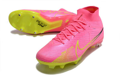 Nike Air Zoom Mercurial Superfly 9 Elite SG Football Boots - Pink/Green/Black