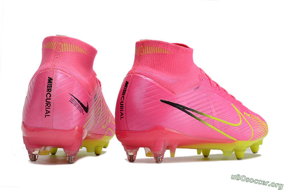 Nike Air Zoom Mercurial Superfly 9 Elite SG Football Boots - Pink/Green/Black 6
