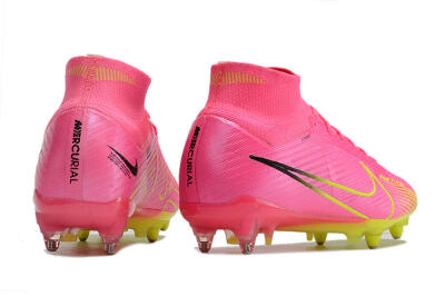 Nike Air Zoom Mercurial Superfly 9 Elite SG Football Boots - Pink/Green/Black