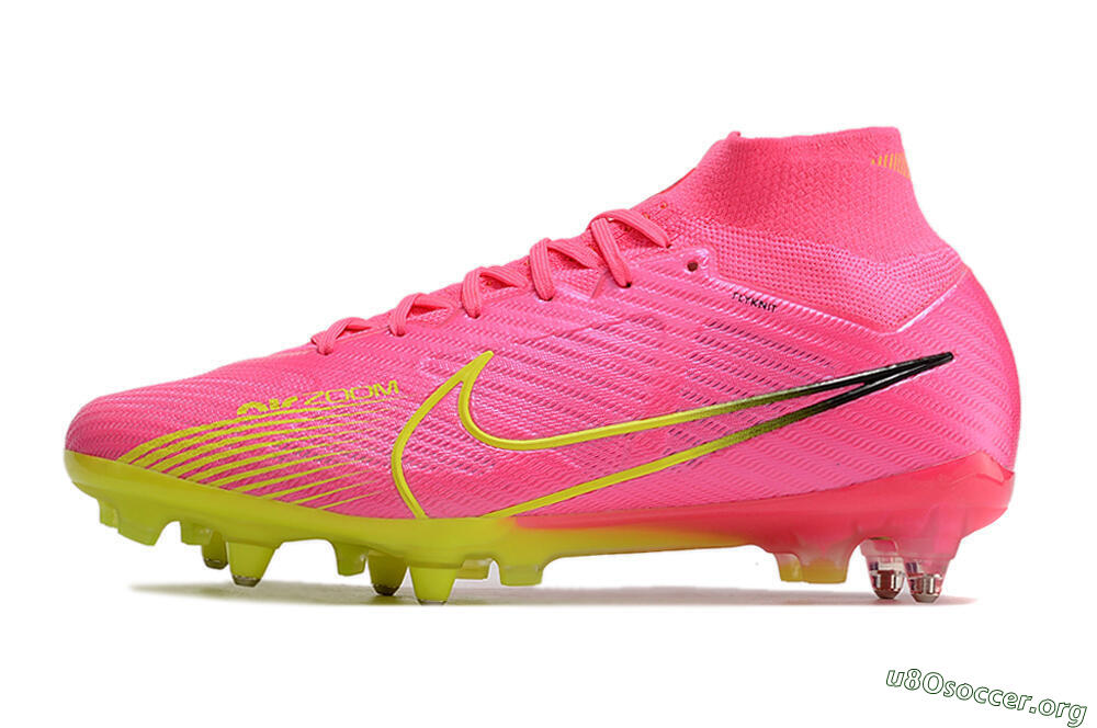 Nike Air Zoom Mercurial Superfly 9 Elite SG Football Boots - Pink/Green/Black 3