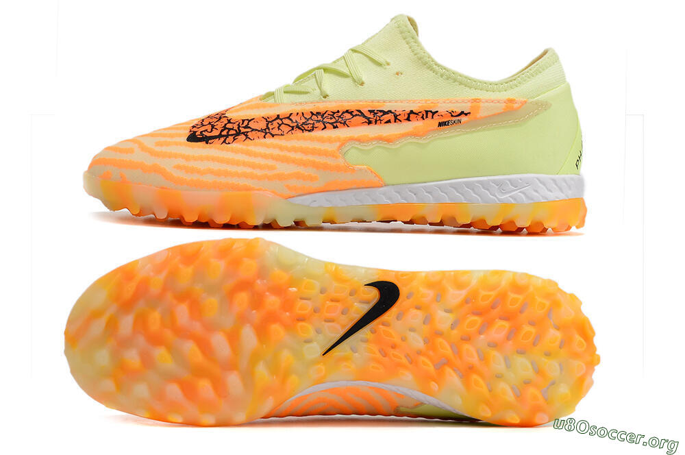 Nike React Phantom GX Pro TF Football Shoes - Orange/Green 1