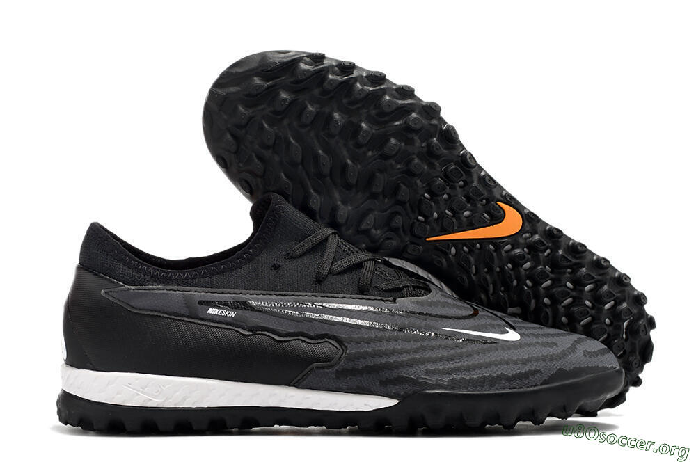 Nike React Phantom GX Pro TF Football Shoes - Black/White 2